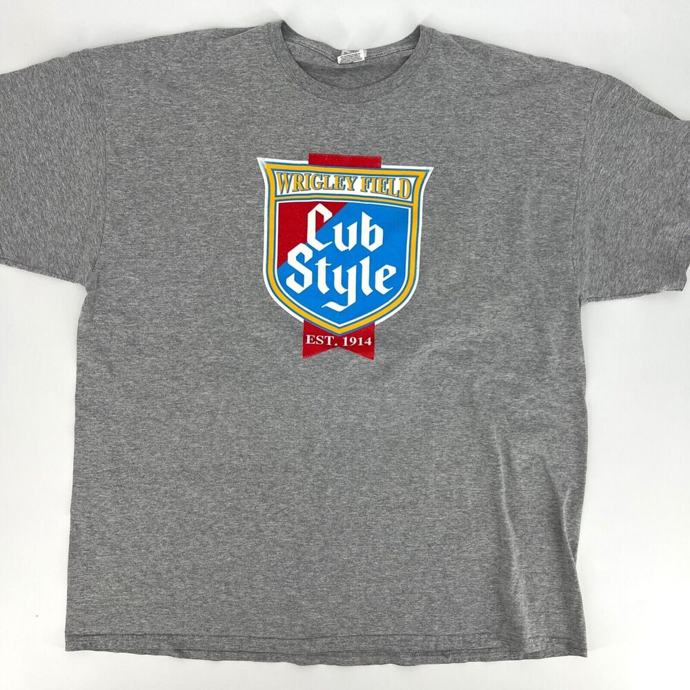 Wrigley Field Cub Style T Shirt Fruit of the Loom Label Size 2XL